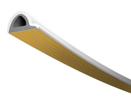 Těsnění TLT profil P (Rozměr 9x5,5mm, Barva bílé, Délka 6m (2x3m))