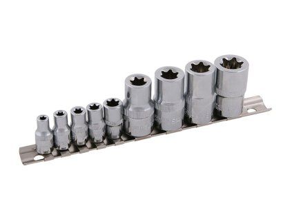 Hlavica vnútorný torx sada 9ks E5-E18