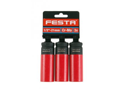 Hlavice na kola FESTA CrMo 1/2" 21mm 3x(D)