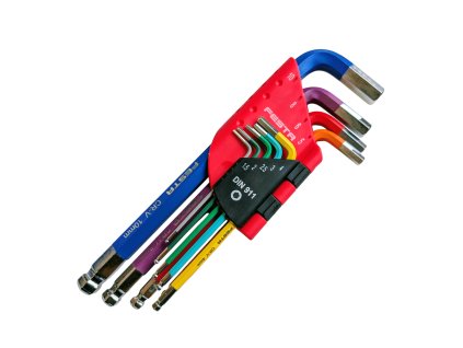 Sada L klíčů inbus FESTA CrV s kuličkou 1.5-10mm 9ks