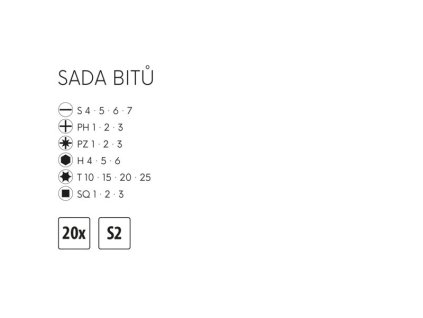 Sada bitů CrV 20ks