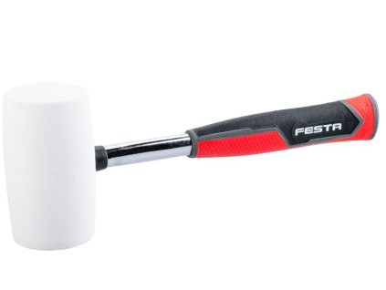 Palice gumová bílá FESTA (Varianta Průměr 65mm | Délka násady 33cm)
