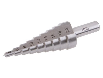 Vrták stupňový WESTBERG HSS 4-20mm 9 stupňů