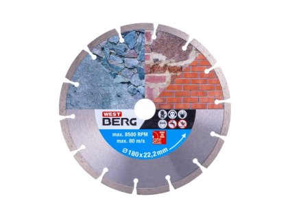 Kotouč diamantový WESTBERG 180x2.3x22.2mm segment