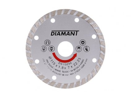 Kotouč diamantový DIAMANT 115x1.8x22.2mm TURBO