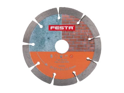 Kotouč diamantový FESTA segment dvojitý 125x6x22.2mm