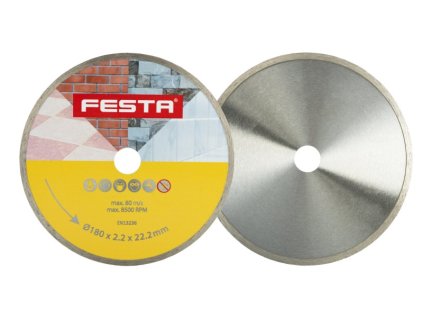 Kotouč diamantový FESTA plný 180x2,4x22,2mm