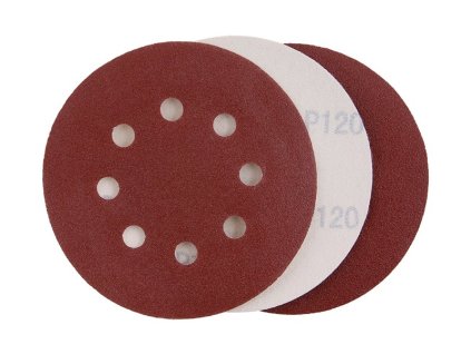 Papír brusný výsek WESTBERG SZ P120/125 3ks 8 otvorů