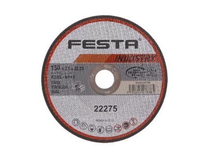 Kotouč řezný FESTA INDUSTRY na kov 150x2.5x22.2mm