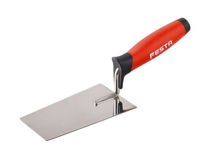 Lžíce nerez zednická FESTA gum.ručka (Rozměr 140 x 80 mm)