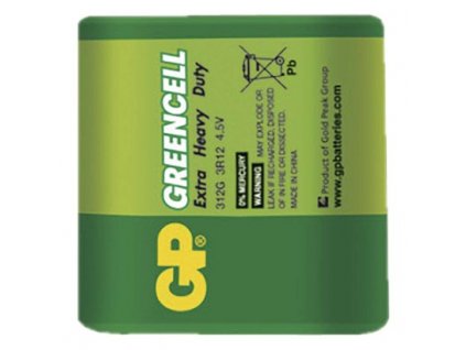 Zinková baterie GP Greencell (4,5V) 3R12 1 ks, fólie