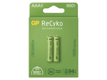 Nabíjecí baterie GP ReCyko 1000 AAA (HR03) 2 ks, papírová krabička  B2111