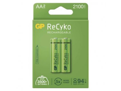 Nabíjecí baterie GP ReCyko 2100 AA (HR6) 2 ks, papírová krabička