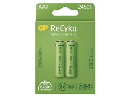 Nabíjecí baterie GP ReCyko 2500 AA (HR6) 2 ks, papírová krabička