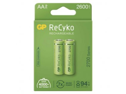 Nabíjecí baterie GP ReCyko 2700 AA (HR6) 2 ks, papírová krabička