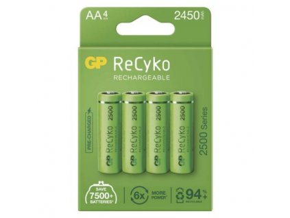 Nabíjecí baterie GP ReCyko 2500 AA (HR6) 4 ks, papírová krabička