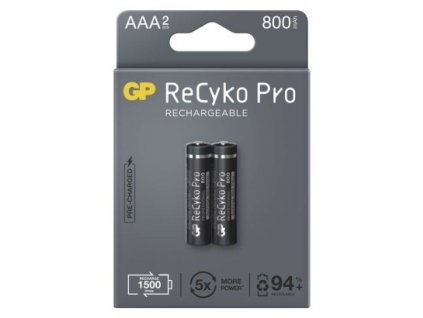 Nabíjecí baterie GP ReCyko Pro Professional AAA (HR03) 2 ks, papírová krabička  B2218