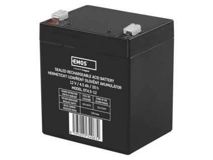 Bezúdržbový olověný akumulátor 12 V/4,5 Ah, faston 4,7 mm  B9653