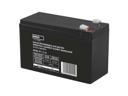 Bezúdržbový olověný akumulátor 12 V/7,2 Ah, faston 6,3 mm  B9674