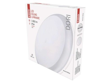 LED přisazené svítidlo DORI, kruhové bílé 18W neutr.b., IP54 1 ks, krabice  ZM4311