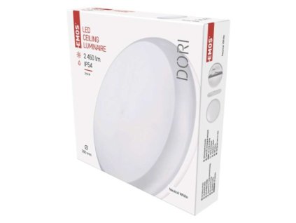 LED přisazené svítidlo DORI, kruhové bílé 24,5W neutr.b., IP54 1 ks, krabice