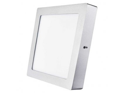 LED přisazené svítidlo PROFI, čtvercové, stříbrné, 18W neutrální bílá 1 ks, krabice  ZM6242