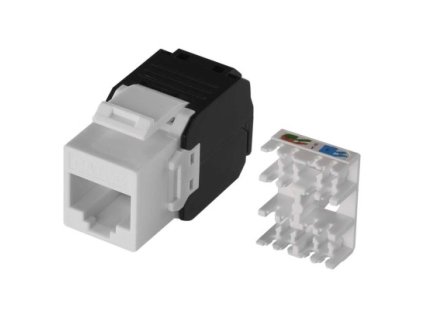 Keystone RJ45 UTP CAT5E 1 ks, PVC sáček  K0301