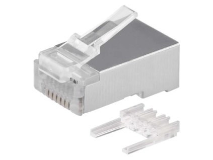 Konektor RJ45 pro FTP CAT6 (drát) CAT6 20 ks, PVC sáček  K0202