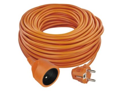 Prodlužovací kabel 40 m / 1 zásuvka / oranžový / PVC / 230 V / 1,5 mm2 1 ks, sáček  P01140