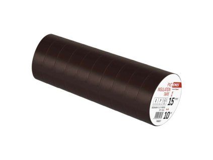 Izolační páska PVC 15mm / 10m hnědá