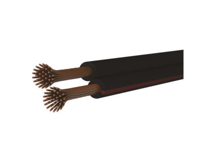 Dvojlinka nestíněná 2x1,5mm černo-rudá, 100m