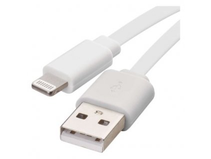 Nabíjecí a datový kabel USB-A 2.0 / Lightning MFi, 1 m, bílý 1 ks, krabička  SM7013W