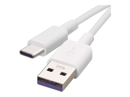 Nabíjecí a datový kabel USB-A 2.0 / USB-C 2.0, 1,5 m, bílý  SM7026