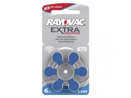 Baterie do naslouchadel RAYOVAC H675MF, blistr 9RH675