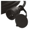 Venkovní prodlužovací kabel 10 m / 1 zásuvka / černý / guma-neopren / 230 V / 1,5 mm2