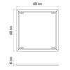 Rámeček pro LED panel 60×60cm, bezšroubový  ZR9034