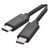 Nabíjecí a datový kabel USB-C 3.1 / USB-C 3.1, 1 m, černý  SM7022BL