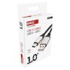 Nabíjecí a datový kabel USB-A 2.0 / USB-C 2.0, 1 m, černý