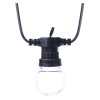 LED světelný řetěz – 10x párty žárovky, 5 m, venkovní i vnitřní, multicolor  DCPM01