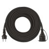 Venkovní prodlužovací kabel 20 m / 1 zásuvka / černý / guma-neopren / 230 V / 1,5 mm2