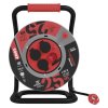 Venkovní prodlužovací kabel na bubnu 25 m / 4 zás. / černý / guma-neopren / 230V / 1,5 mm2  P084254