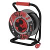 Venkovní prodlužovací kabel na bubnu 25 m / 4 zás. / černý / guma-neopren / 230V / 1,5 mm2  P084254