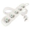 Prodlužovací kabel 3 m / 5 zásuvek / bílý / PVC / 1,5 mm2  P0513R