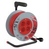 Prodlužovací kabel na bubnu 15 m / 4 zásuvky / červený / PVC / 230 V / 1 mm2  P194151