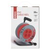 Prodlužovací kabel na bubnu 15 m / 4 zásuvky / červený / PVC / 230 V / 1 mm2  P194151