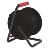 Venkovní prodlužovací kabel na bubnu 25 m / 4 zás. / černý / guma-neopren / 230V / 2,5 mm2