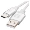 Nabíjecí a datový kabel USB-A 2.0 / USB-C 2.0, 1 m, bílý 1 ks, krabička  SM7025W