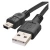 Nabíjecí a datový kabel USB-A 2.0 / mini USB-B 2.0, 2 m, černý  SM7009BL