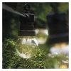 LED světelný řetěz – 10x párty žárovky čiré, 5 m, venkovní i vnitřní, teplá bílá
