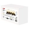 LED světelný řetěz – 10x párty žárovky čiré, 5 m, venkovní i vnitřní, teplá bílá